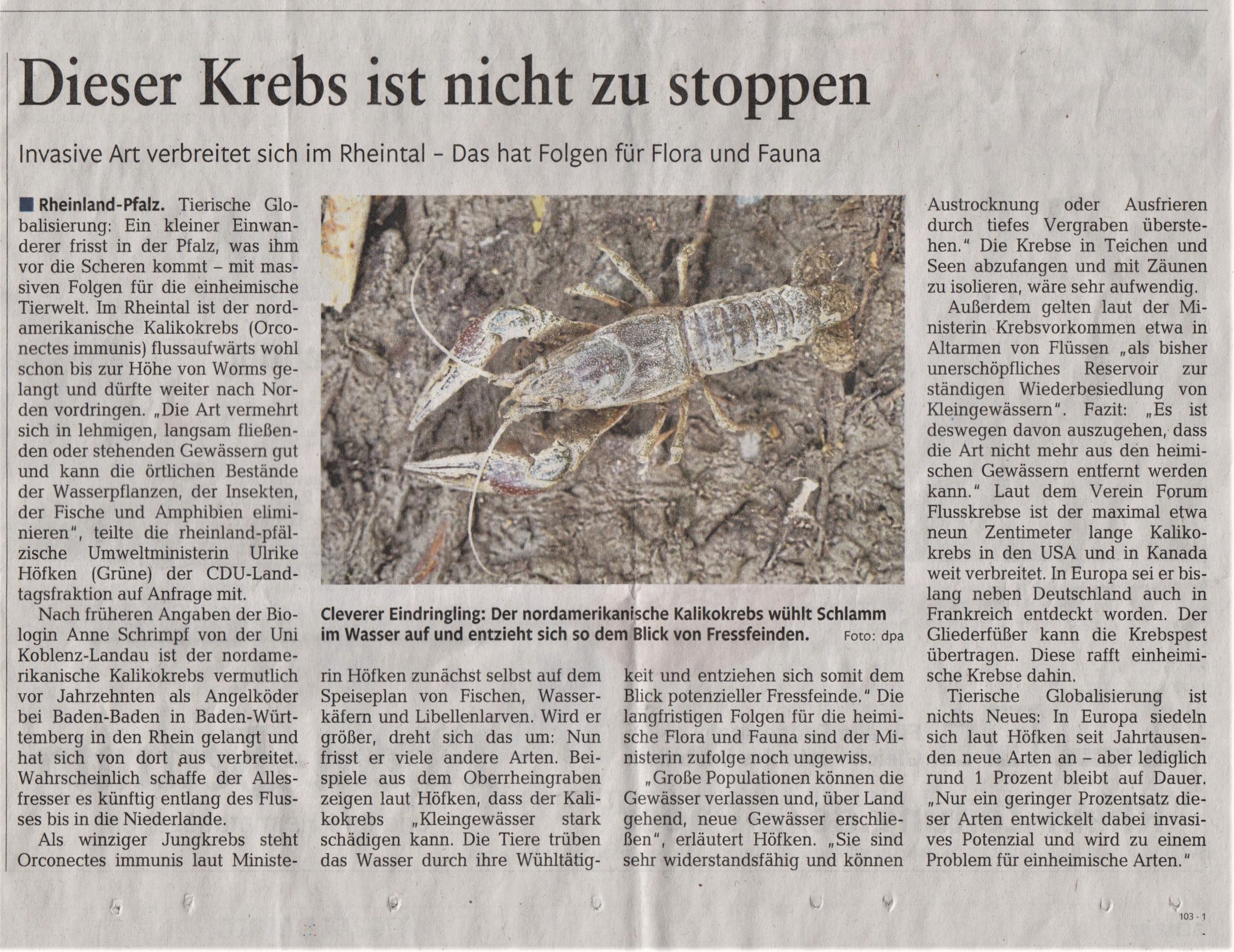 Rhein-Zeitung vom 06.01.2021