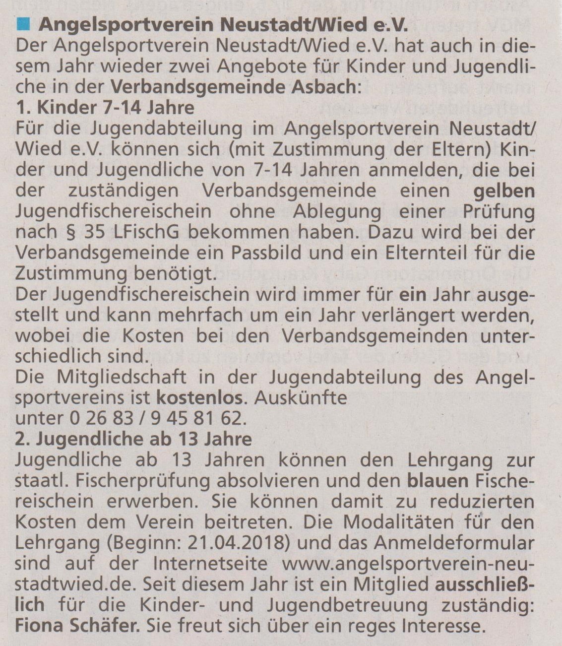 Mitteilungsblatt vom 21.02.2018